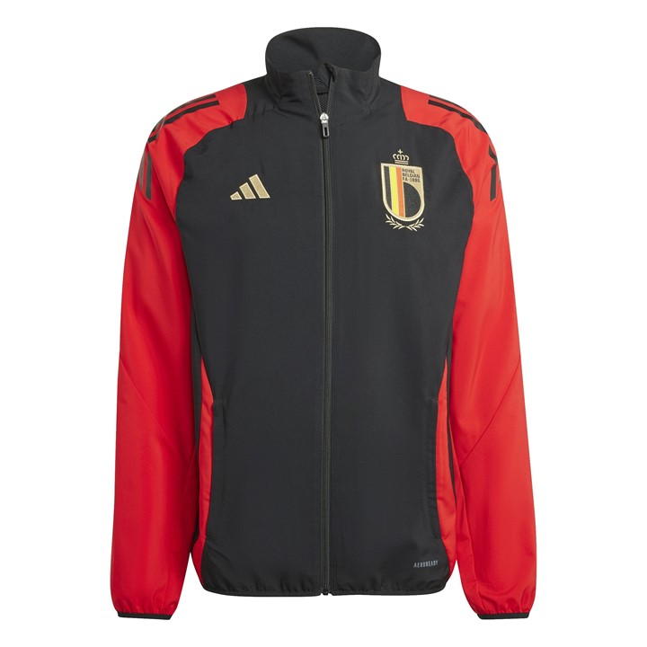 Adidas Originals Belgium Pre-match Jacket 2024 Adult In Black