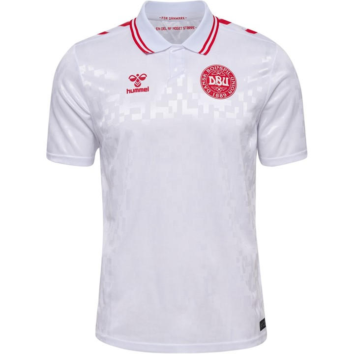 Hummel Men's White Denmark Away Shirt 2024 Adults Medium