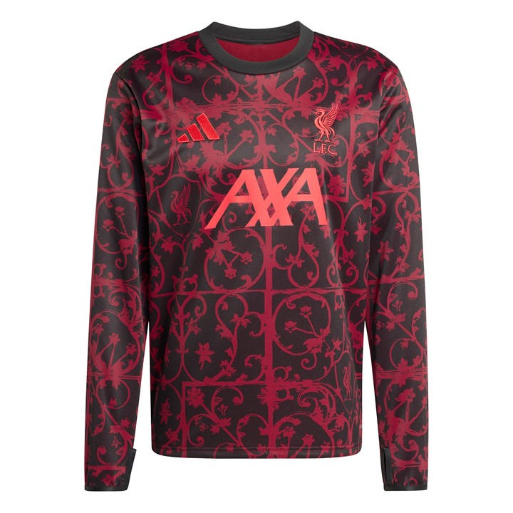 Adidas Originals Liverpool Pre Match Drill Top 2025 2026 Adult In Black