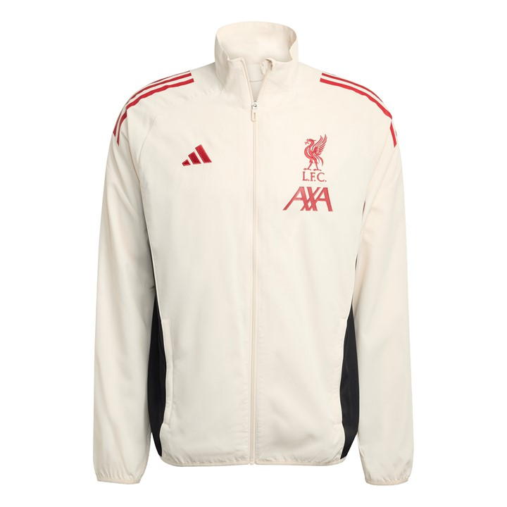 Adidas Originals Liverpool Pre Match Jacket 2025 2026 Adult In White