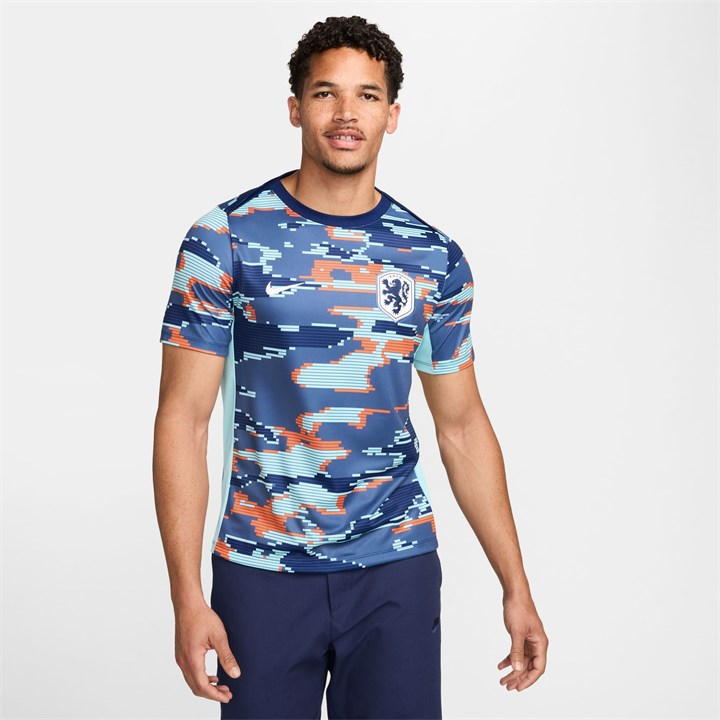 Nike Netherlands Academy Pro Pre Match Shirt 2024 Adults In Blue