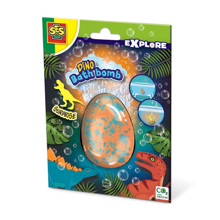 Ses Creative Unisex Kids Multi Dino Bath Bomb Surprise