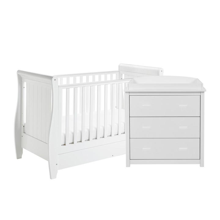 Babymore Unisex Kids White Stella 2 Piece Room Set Variable
