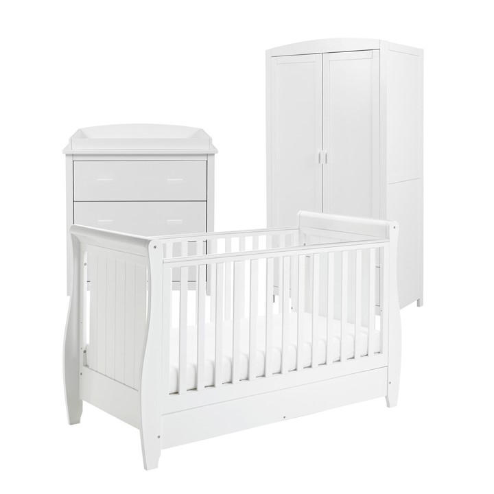 Babymore Unisex Kids White Stella 3 Piece Room Set Variable