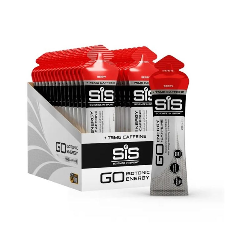 Sis Unisex Red Go Gel + Caffeine (30 Pack) Pack Of Size 30