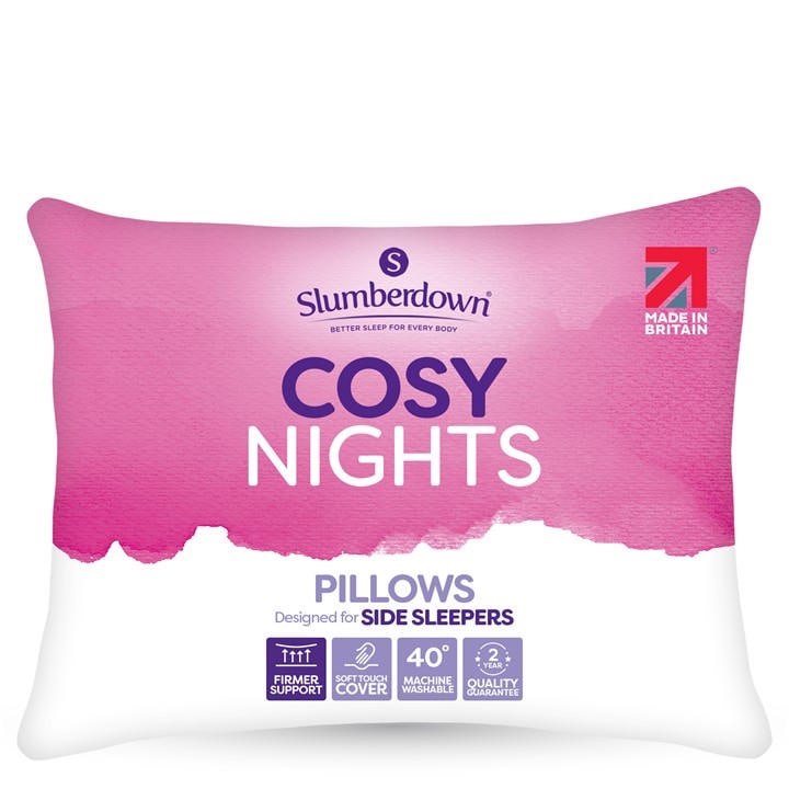 Slumberdown Unisex White Cosy Nights Firm Support Pillow 4Pk
