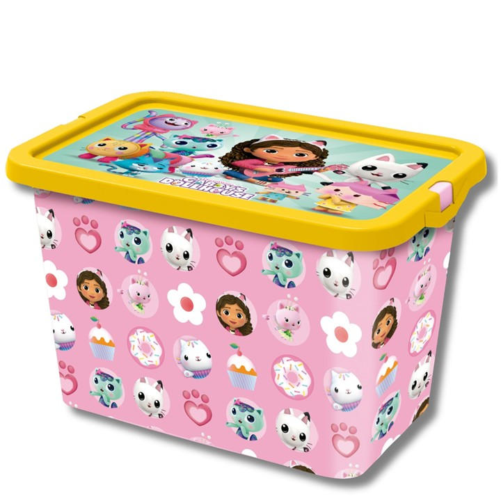 Gabbys Dollhouse Unisex Kids Pink Gabby's Dollhouse Storage Boxes -
