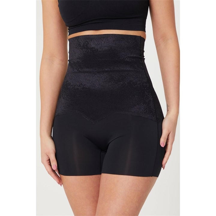 Studio Long Control Shimmer Effect Shorts