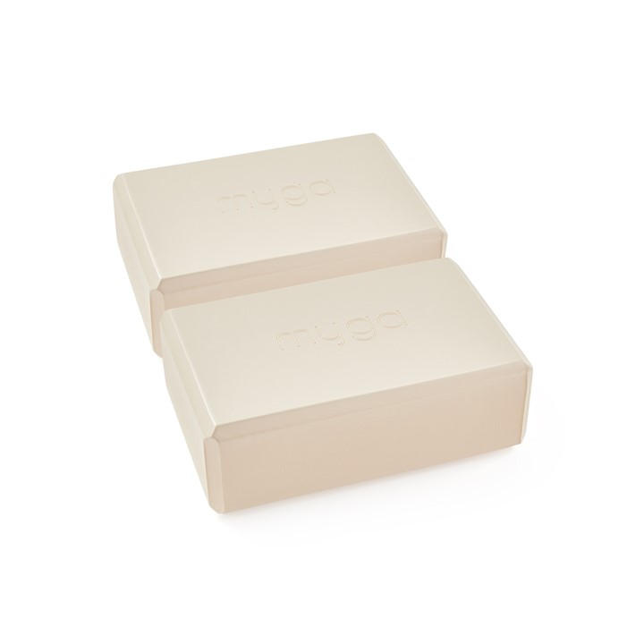 Myga Unisex Beige Yoga Blocks Pairs – Neutral Tone