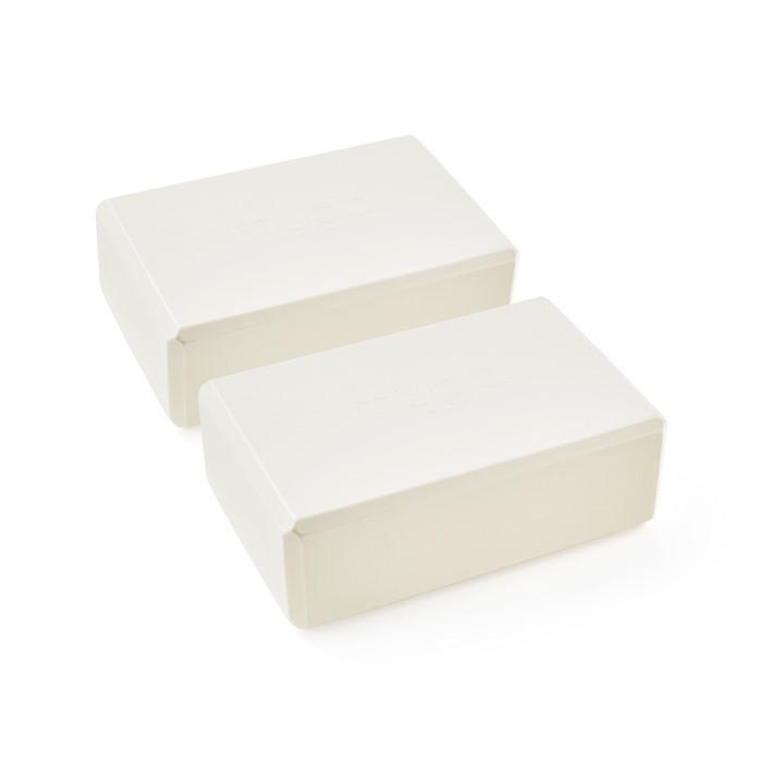 Myga Unisex Cream Yoga Blocks Pairs – Neutral Tone