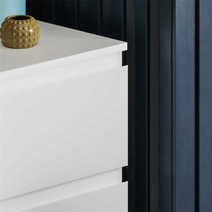 White - Lassic - Vida Designs Denver 6 Drawer Chest