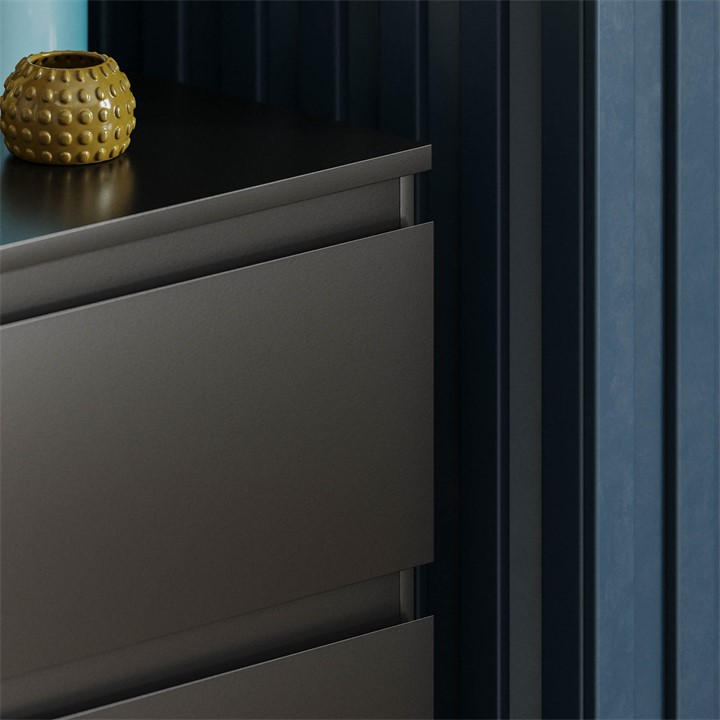 Black - Lassic - Vida Designs Denver 6 Drawer Chest