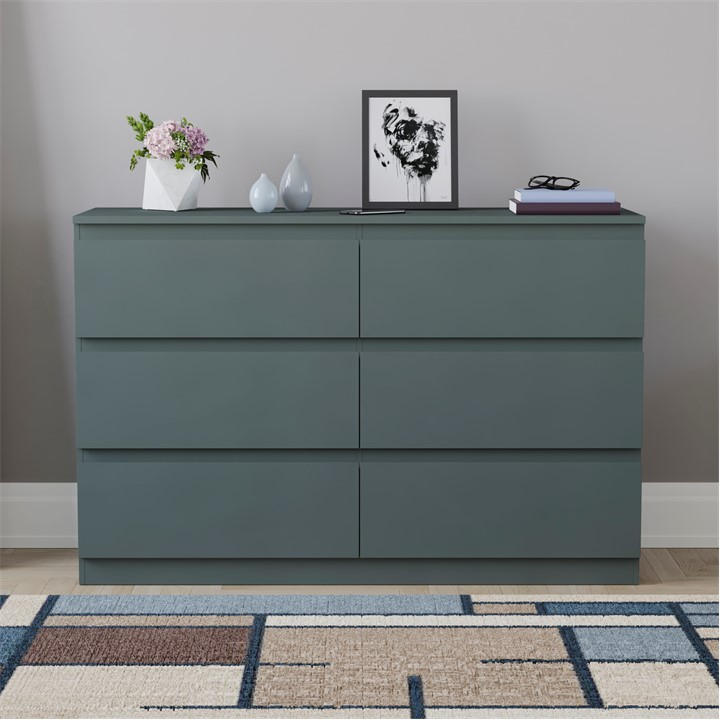 Jasper Green - Lassic - Vida Designs Denver 6 Drawer Chest