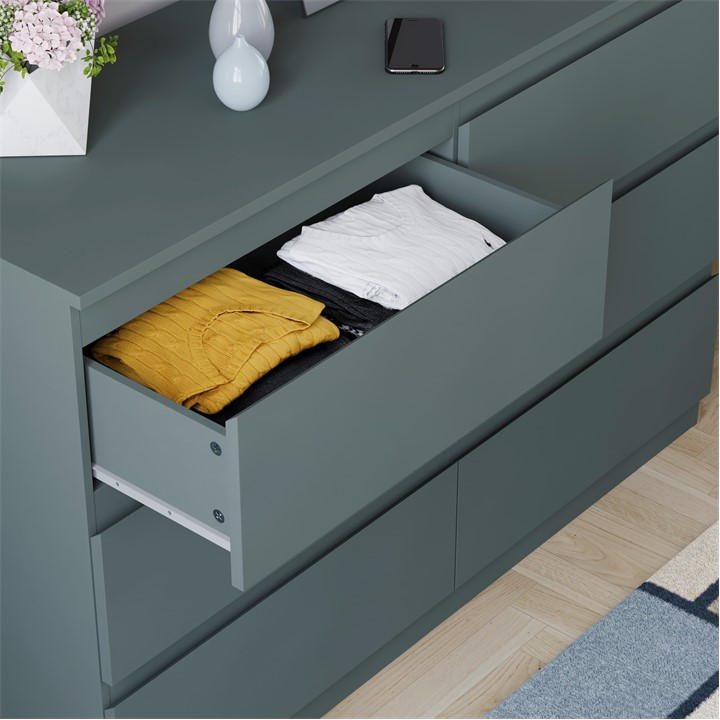 Jasper Green - Lassic - Vida Designs Denver 6 Drawer Chest