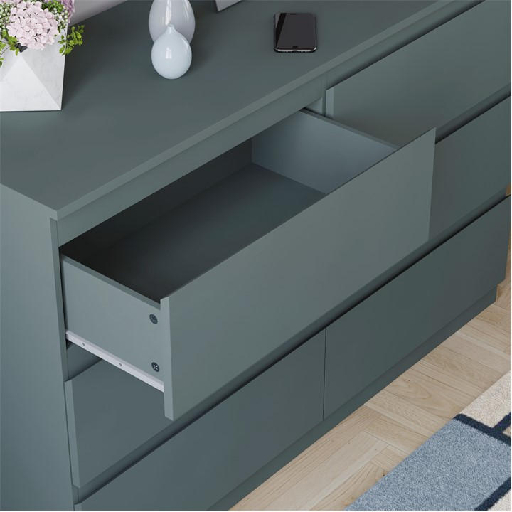 Jasper Green - Lassic - Vida Designs Denver 6 Drawer Chest