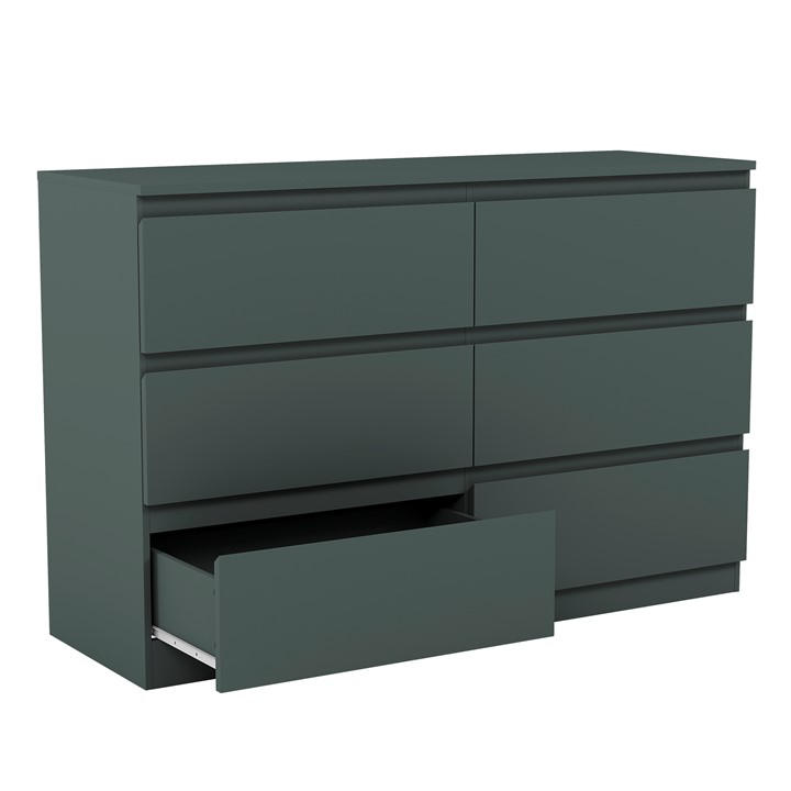 Jasper Green - Lassic - Vida Designs Denver 6 Drawer Chest