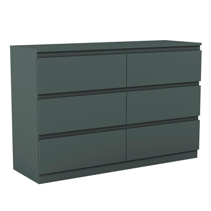 Jasper Green - Lassic - Vida Designs Denver 6 Drawer Chest