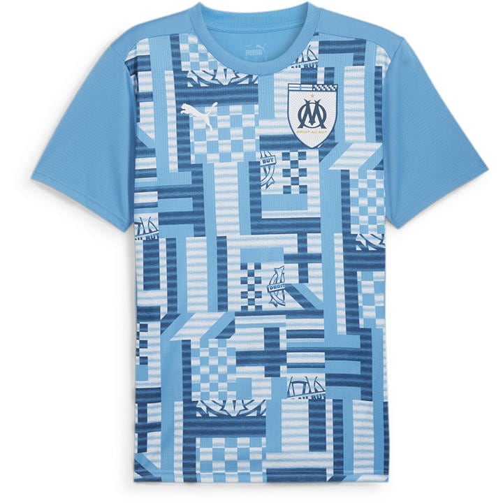 Puma Olympique De Marseille Third Pre Match Shirt 2024 2025 Adults In Blue
