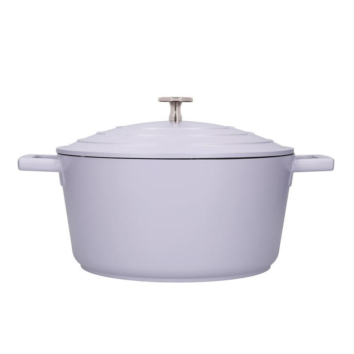 Masterclass Unisex Purple Cast Aluminium Casserole Dish With Lid Large