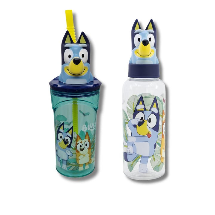 Bluey Unisex Kids Blue Y Y Bottle Set (98846)