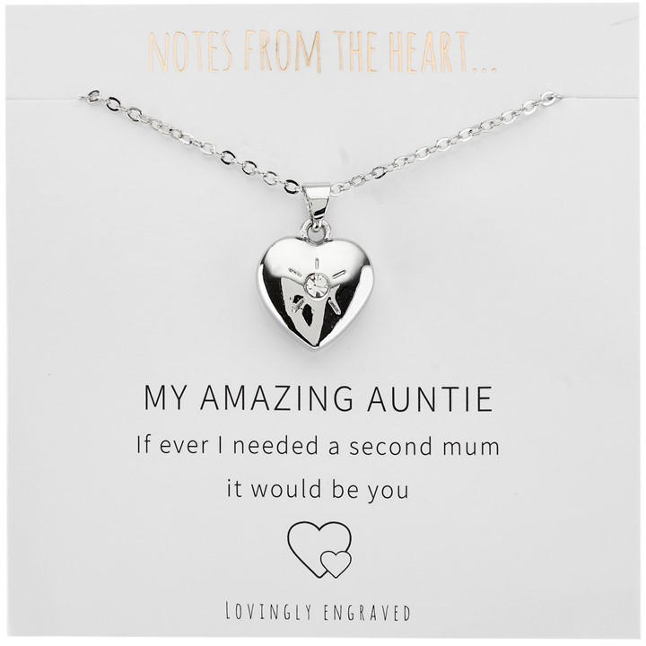 Notes From The Heart Unisex Silver Nfth My Amazing Auntie