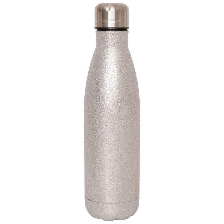 Dare 2B Unisex Silver Metal Glitter Drinks Bottle