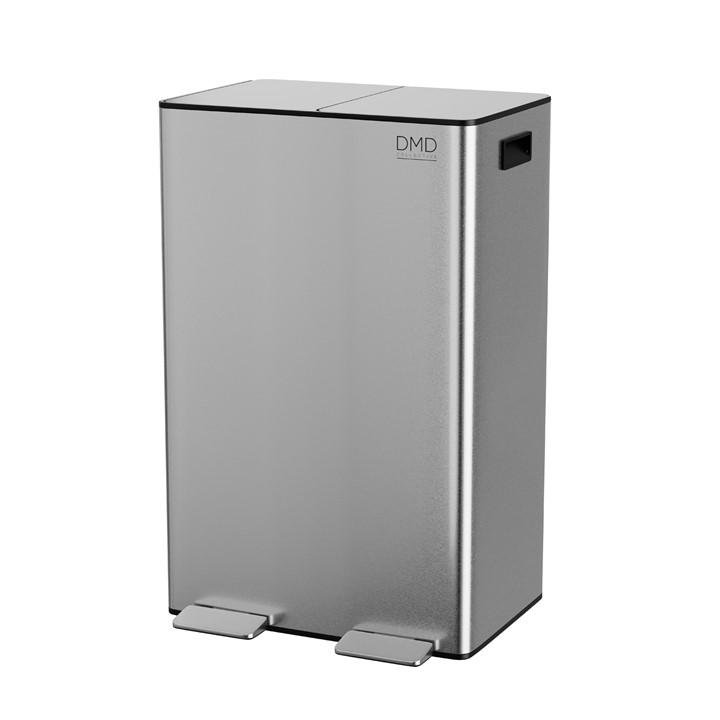 Dmd Collective Unisex Silver 60L Stainless Steel Bin