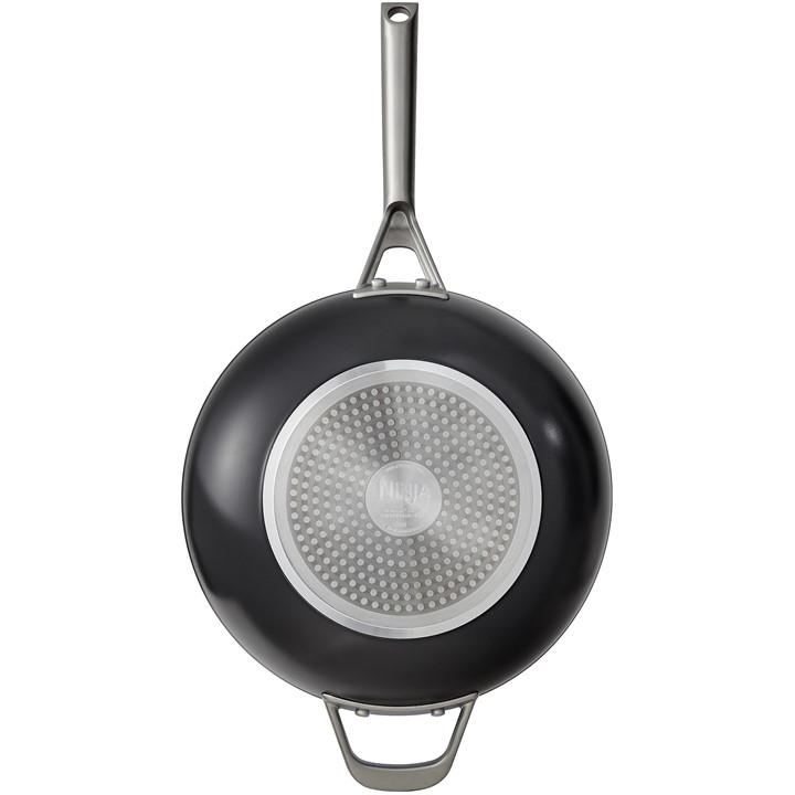 Grey - Ninja - Extended Life Ceramic 28cm Wok CW90928UK