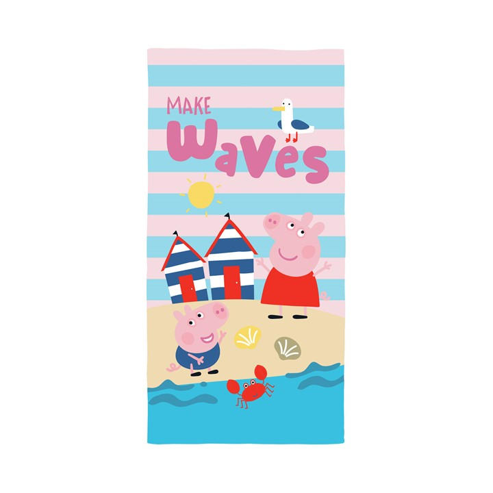 Peppa Pig Unisex Kids Multi Waves Towel