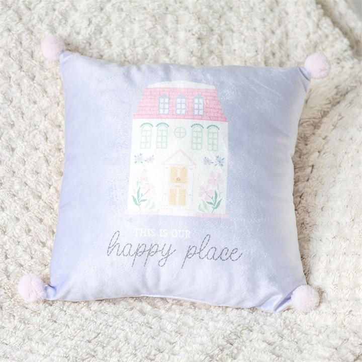 Something Different Unisex Multi 35Cm Square This Is Our Happy Place Square Cushion