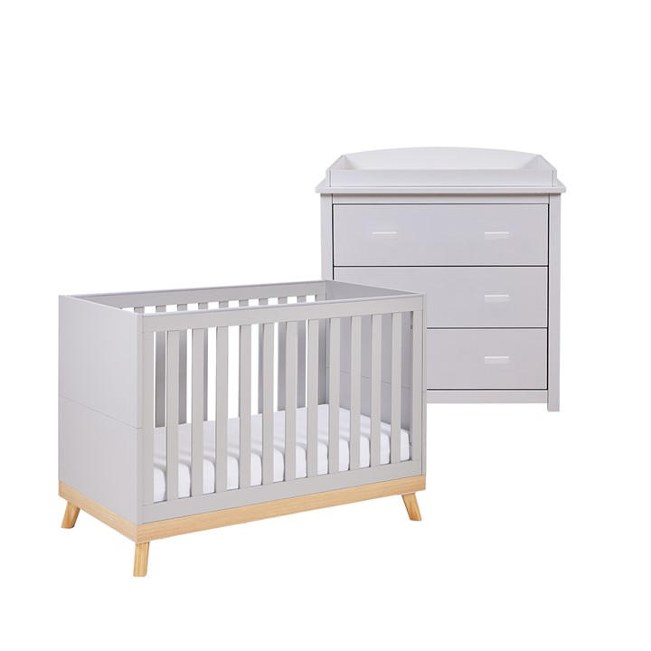 Babymore Unisex Kids Grey Mona Mini 2 Piece Room Set Variable