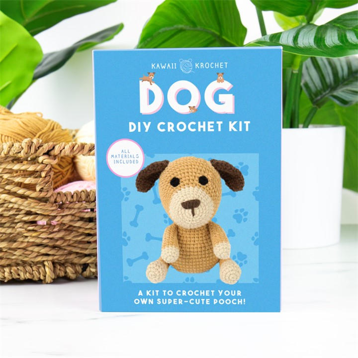 Gift Republic Unisex Blue Diy Dog Crochet Kit