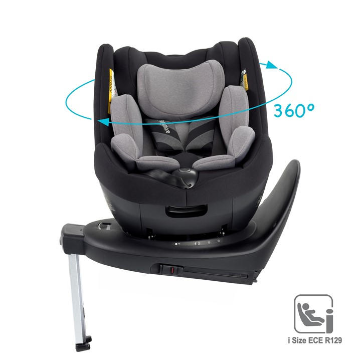 Babymore Unisex Kids Black Macadamia 360° Rotating I-All Stages Car Seat 76X45x59