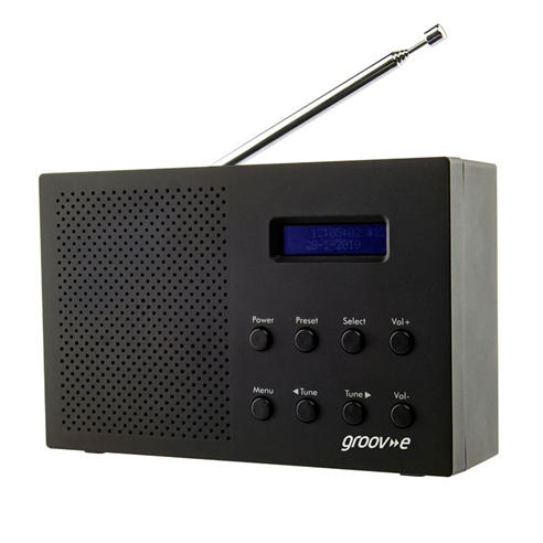 Groov-e - Paris Portable DAB/FM Digital Radio with Bluetooth