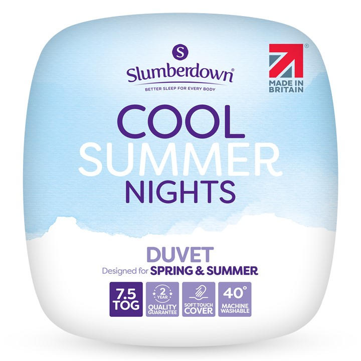 Slumberdown Unisex White Cool Summer Nights 7.5 Tog Duvet King