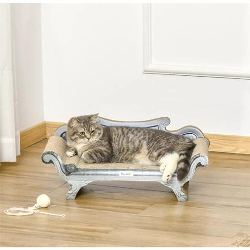 PawHut - PawHut Cat Scratching Board Cardboard Lounger