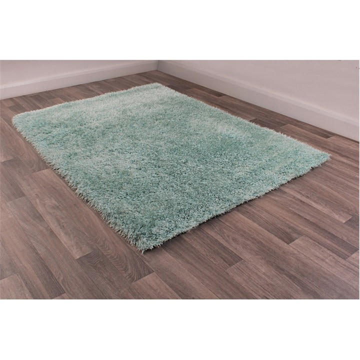Ultimate Rug Unisex Blue Boston Plain Shaggy Rug 80/150Cm
