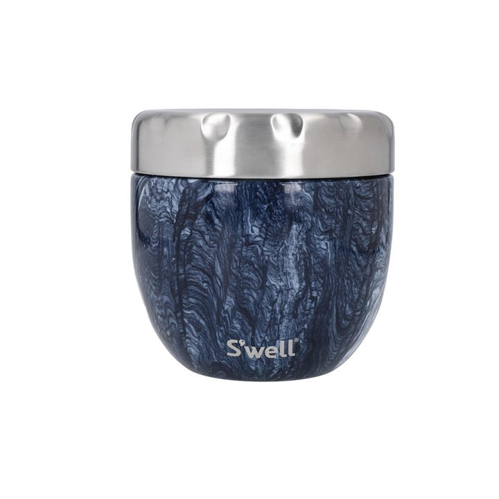 Swell Unisex Blue Azurite Marble Eats 2-In-1 Food Bowl