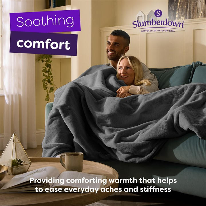 Faux Fur Electric Throw Harvey Norman L'Avenue Luxury Neves Storm