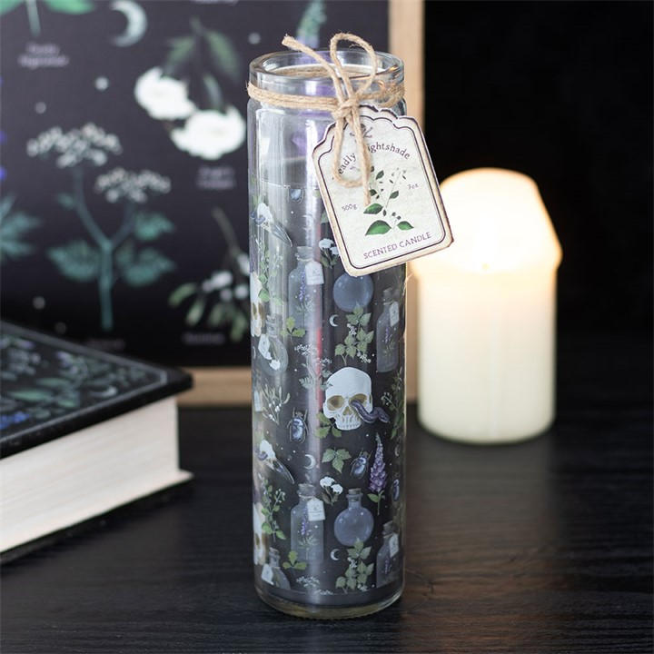 Something Different Unisex Black Poisonous Plants Deadly Nightshade Tube Candle