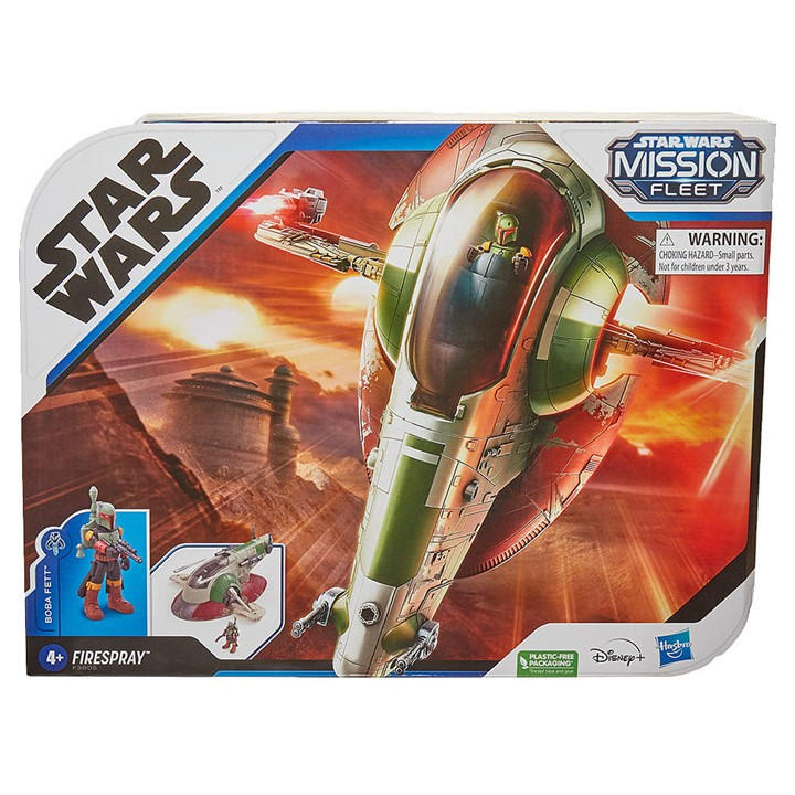 Star Wars Unisex Black Mission Fleet Boba Fett And Starship -