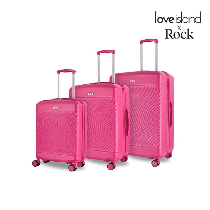 Rock Unisex Pink Love Island Suitcase Cabin