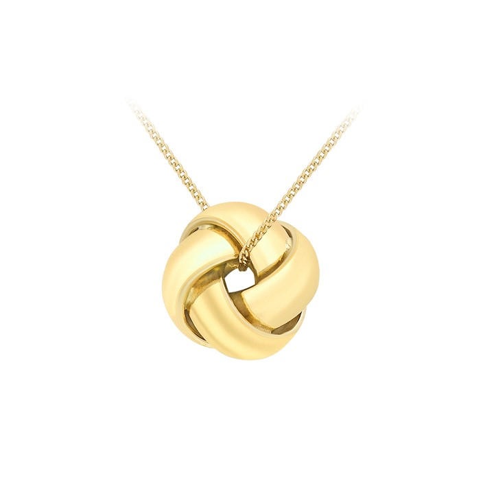 Be You Women's Gold 9Ct 4-Way Knot Necklace