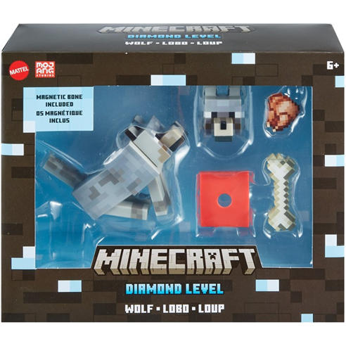 Minecraft - Diamond Wolf Action Figure With Accessories