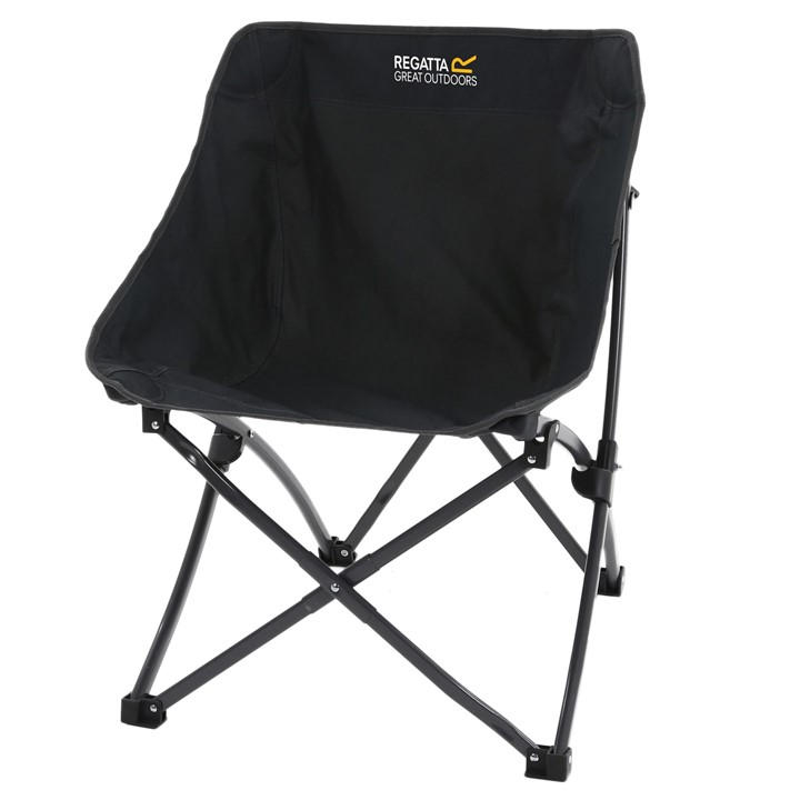 Regatta Unisex Black Forza Pro Folding Chair Single