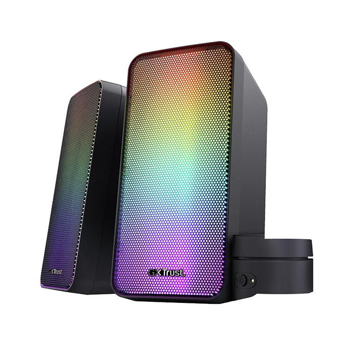 Trust Unisex Black Gxt 611 Wezz Illuminated 2.0 Rgb Speaker Set -