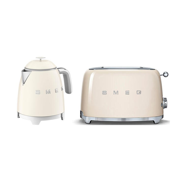 Smeg Unisex None 0.8L Mini Kettle And 2 Slice Toaster Medium