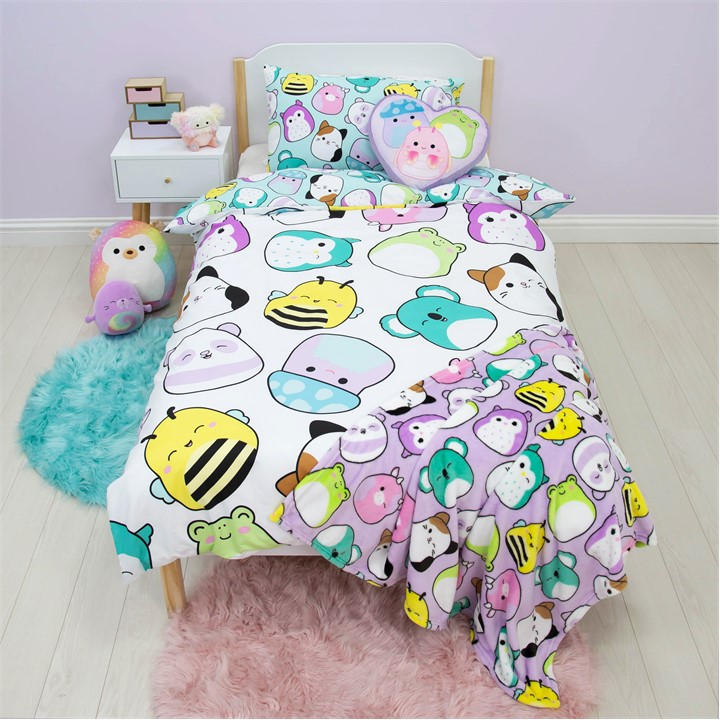 Squishmallows Unisex Kids Multi Happy Single Duvet