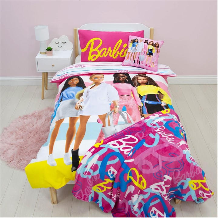 Barbie Unisex Kids Multi Unboxed Single Panel Duvet