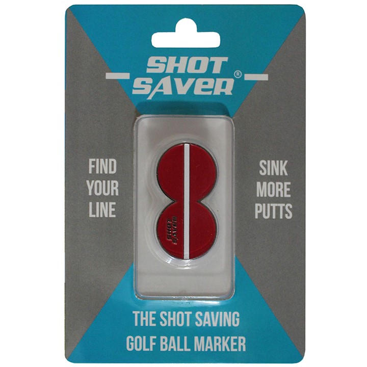 Shot Saver Unisex Red Ball Marker Blister